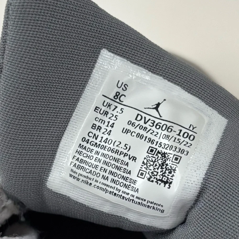 Nike The Air Jordan 6 Retro Cool Grey Infant Toddler Size 8